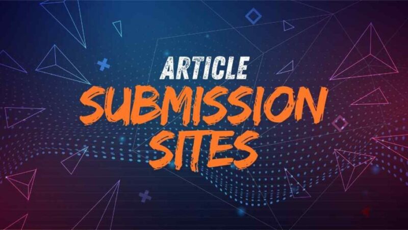 free article submission sites in India